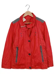 Vorschaubild 1 von Leichte Jacke Damen Rot Einheitsgröße Übergangsjacke Klassisch