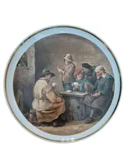 Vorschaubild 1 von KAISER Wandteller Porzellan Klassisch Mehrfarbig Kartenspieler 28cm