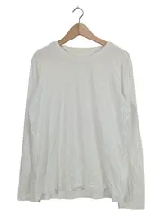 Vorschaubild 1 von Langarmshirt Herren Basic Shirt Gr. 40 L Weiß Baumwolle Casual