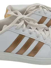 Vorschaubild 2 von Damen Sneaker low Sportschuhe Gr. 36 Weiß Gold Sportlich