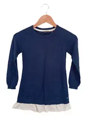 Vorschaubild 1 von MARC O POLO Kinder Strickkleid Gr. 128 Blau Klassisch Casual Baumwolle