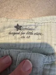 Vorschaubild 5 von Baby T-Shirt Gr. 68 Musselin Grün Palmen Knopfleiste