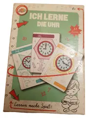 Vorschaubild 1 von Ich lerne die Uhr Lernspiel Kinder Pappe ab 6 Jahre Uhrzeit lernen