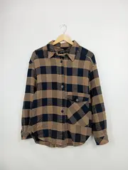 Vorschaubild 2 von Hemdbluse Damen 38;M Braun Kariert Langarm Bluse Casual