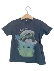 Vorschaubild 1 von Kinder T-Shirt Schildkröte Surfen Blau Gr. 110