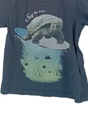 Vorschaubild 3 von Kinder T-Shirt Schildkröte Surfen Blau Gr. 110