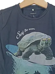 Vorschaubild 4 von Kinder T-Shirt Schildkröte Surfen Blau Gr. 110