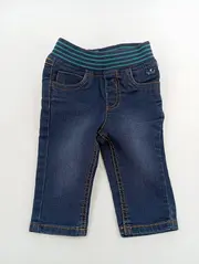 Vorschaubild 8 von Jeans Kinder Mädchen Blau Regular Fit Gr. 62 Baumwolle