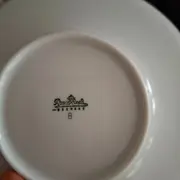 Vorschaubild 3 von Untertasse Kobaltblau Weiß Porzellan Germany 14 cm