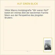 Vorschaubild 2 von Viktor Mann Wir waren fünf Autobiografie Familie Mann Taschenbuch Deutsch