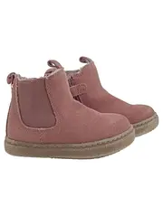 Vorschaubild 1 von Mädchen Chelsea Boots Stiefelette Rosa Gr. 21,5 gefüttert Wildleder
