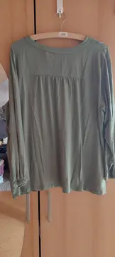 Vorschaubild 2 von Damen Pullover Gr. 44/XXL Grün Casual Viskose Langarm