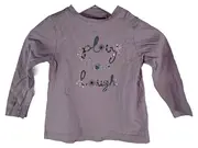 Vorschaubild 1 von Mädchen Langarmshirt Gr. 74 Lila Play Love Laugh Pailletten