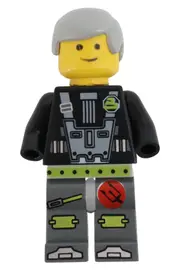 Vorschaubild 1 von Minifigur UFO Pilot Space Figur Grau Schwarz Kinder Spielzeug