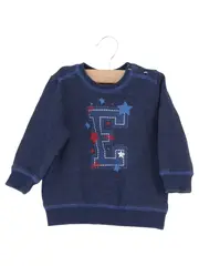 Vorschaubild 1 von Baby Sweatshirt Gr. 80 Blau Sterne Logo Kinder Pullover