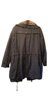 Vorschaubild 3 von Damen Parka Gr. 40 Grau Fellkragen Winterjacke Mantel