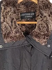 Vorschaubild 7 von Damen Parka Gr. 40 Grau Fellkragen Winterjacke Mantel