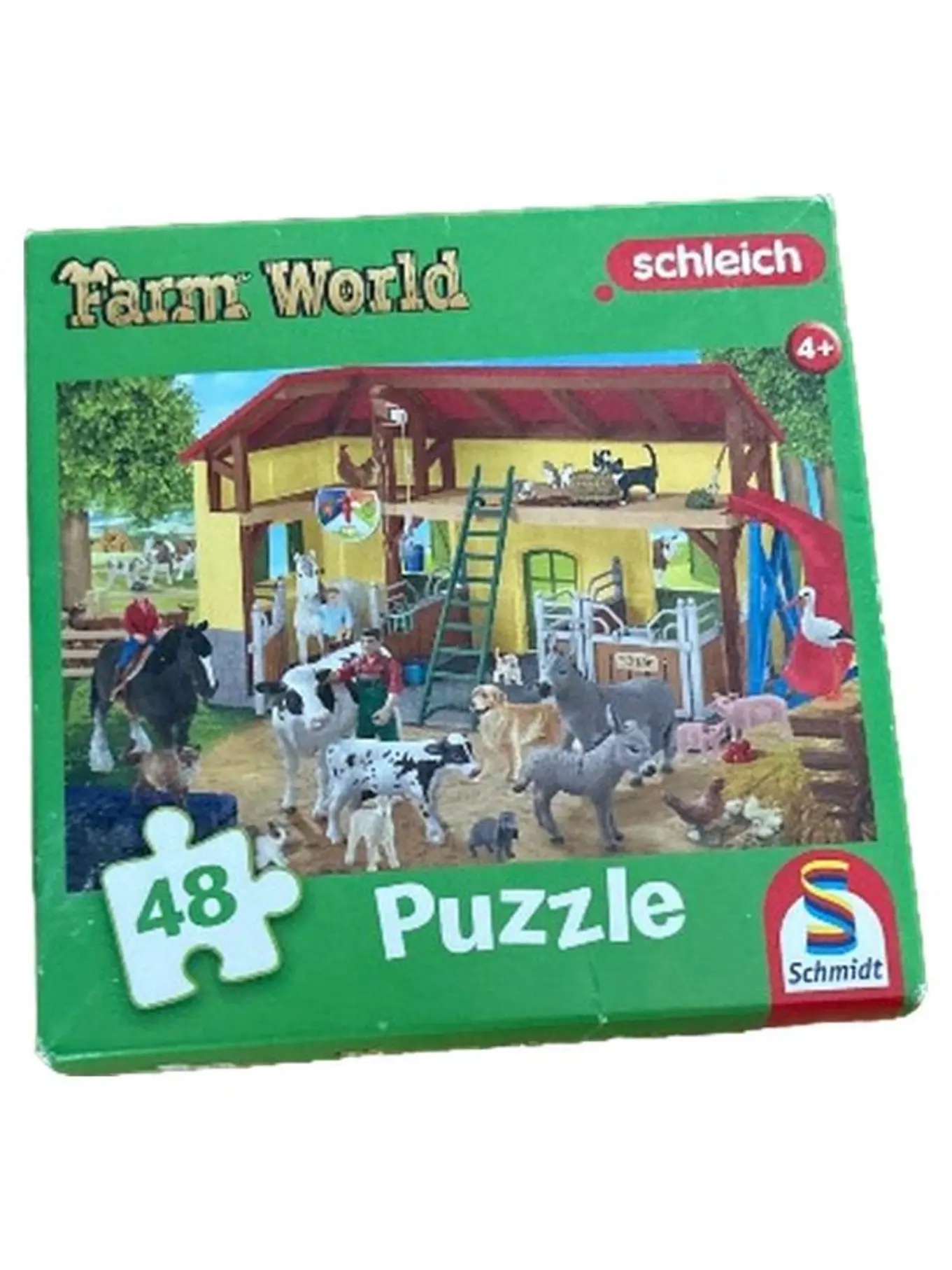 SCHLEICH Puzzle Tiere Bauernhof 48 Teile Kinder Lernspielzeug Kleinkind