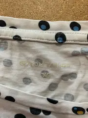 Vorschaubild 5 von Damen T-Shirt Punkte Kurzarm Baumwolle Weiß UNI Freizeit