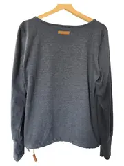 Vorschaubild 2 von Damen Langarmshirt Gr. 40/L Blau Casual Viskose