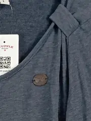 Vorschaubild 3 von Damen Langarmshirt Gr. 40/L Blau Casual Viskose