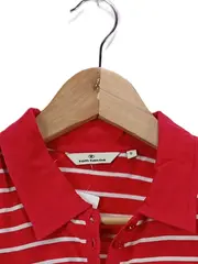 Vorschaubild 3 von Damen Poloshirt Rot Weiß Gestreift Gr. S 36 Kurzarm