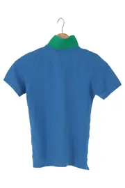 Vorschaubild 2 von Kinder Poloshirt Blau Gr. 134 Casual Preppy Kurzarm
