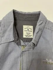 Vorschaubild 2 von Herren Freizeithemd Langarm Gestreift Blau Gr. N