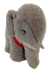 Vorschaubild 1 von Elefant Kuscheltier Grau Vintage 14cm Plüschtier Sammlerstück