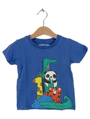 Vorschaubild 1 von Kinder T-Shirt Jungen Mädchen Blau 12-18 Monate Tiermotive Dschungel