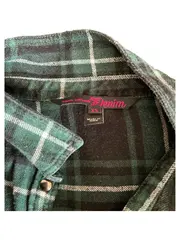 Vorschaubild 3 von Hemdbluse Damen 34/XS Grün Kariert Casual Langarm Bluse