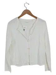 Vorschaubild 1 von Damen Strickjacke Baumwolle Weiß Gr. 36/S Casual