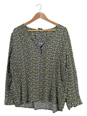 Vorschaubild 1 von Damen Bluse Gr. 44/XXL Mehrfarbig Blumenmuster Casual Viskose