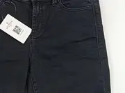 Vorschaubild 3 von Damen Jeans Shorts Schwarz W26 Basic Baumwolle Knopf