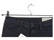 Vorschaubild 2 von Damen Jeans Shorts Schwarz W26 Basic Baumwolle Knopf