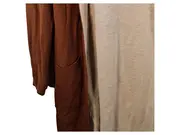 Vorschaubild 2 von Damen Übergangsmantel Kapuze Uni Braun Gr. 36/S Viskose