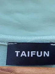 Vorschaubild 3 von TAIFUN Damen Bluse Gr. 36/S Blau Kurzarm Elegant Casual Viskose