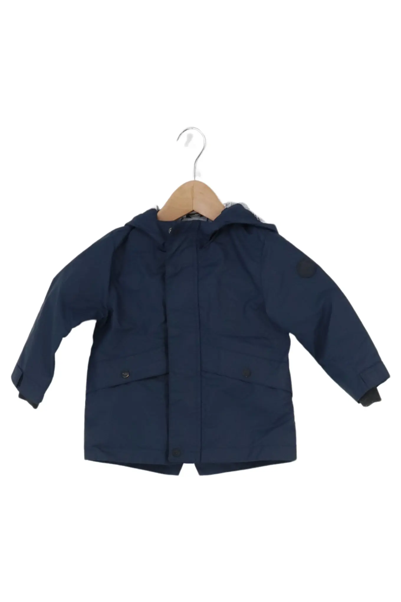 ZARA Kinder Leichte Jacke Gr. 86 Blau Casual Übergangsjacke mit Kapuze