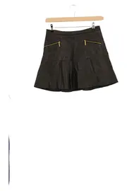 Vorschaubild 1 von Damen Lederrock Gr. 34/XS Schwarz Elegant Business Minirock