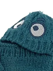 Vorschaubild 4 von Kinder Fäustlinge Monster Design Petrol Strickhandschuhe