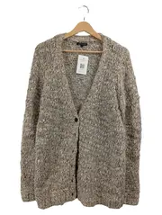 Vorschaubild 1 von Damen Strickjacke XL Beige Meliert Wolle Alpaka Cardigan