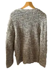 Vorschaubild 2 von Damen Strickjacke XL Beige Meliert Wolle Alpaka Cardigan