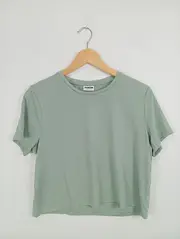 Vorschaubild 2 von Damen T-Shirt Basic Grün Gr. 36/S