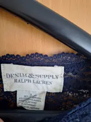 Vorschaubild 5 von Damen Langarmshirt Spitze Blau Gr. S