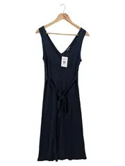Vorschaubild 1 von Damen Freizeitkleid Gr. 38/M Blau Elegant Vintage Midikleid