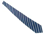 Vorschaubild 1 von TCM Krawatte Herren gestreift Blau Seide Business 150cm