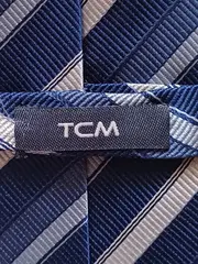 Vorschaubild 5 von TCM Krawatte Herren gestreift Blau Seide Business 150cm