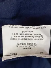 Vorschaubild 4 von Damen Bluse Gr. 40/L Blau Klassisch Viskose Langarm Hemdbluse