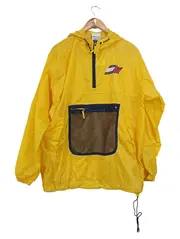 Vorschaubild 1 von Herren Gelbe Anorak Regenjacke Kapuze Gr. 50/L Outdoor