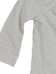 Vorschaubild 5 von Langarmshirt Baby Mädchen Gr. 74 Baumwolle Punkte Stickerei Weiß